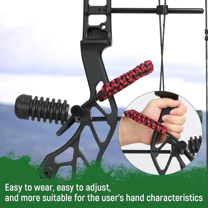 Compound Bow Wrist Sling - Adjustable Archery Strap for Hunting & Target Shooting | Durable & Comfortable