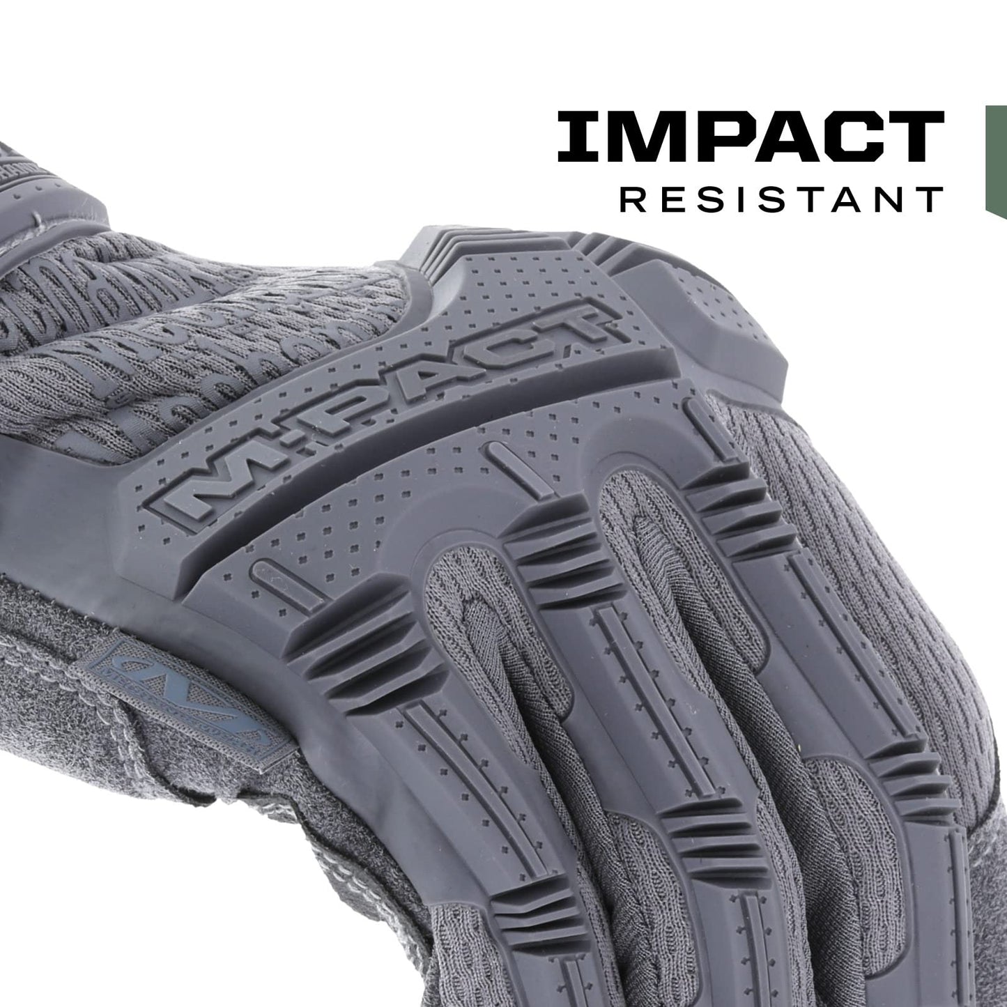Mechanix Wear: M-Pact Tactical Gloves with Secure Fit, Touchscreen Capable Safety Gloves for Men, Work Gloves with Impact Protection and Vibration Absorption (Grey, Small)