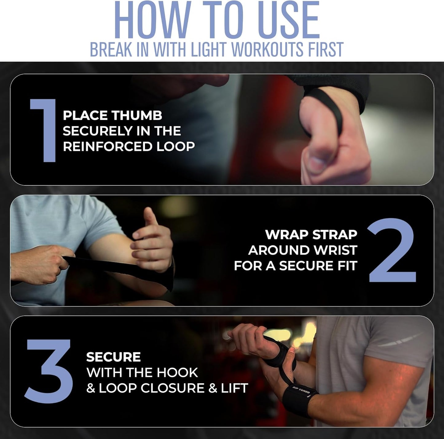 Wrist Wraps for Weightlifting - Adjustable 18" Powerlifting Straps | Durable Gym Support for Men & Women