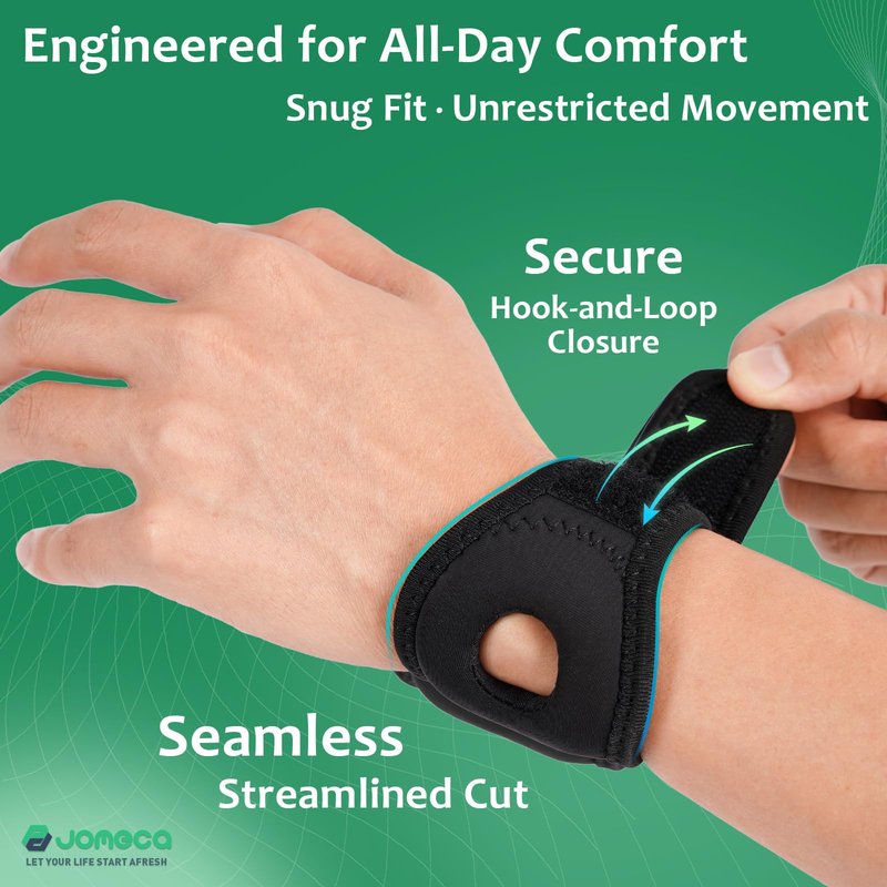 JOMECA Wrist Brace for TFCC Tears Built-in Ring Pad for Ulnar Sided Wrist Pain, DRUJ Instability, Support Repetitive Wrist Use Injury, Fit Right & Left Hand (S/M)