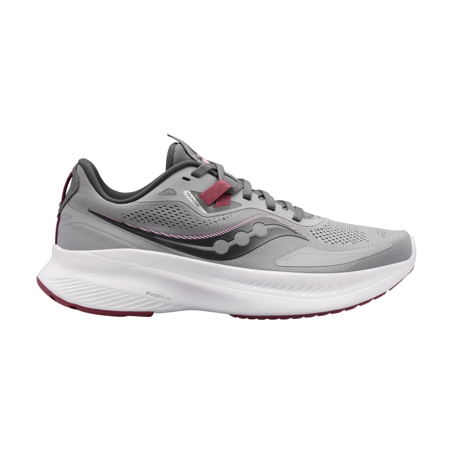 Saucony Women's Guide 15 Running Shoe, Alloy/Quartz, 12 Wide