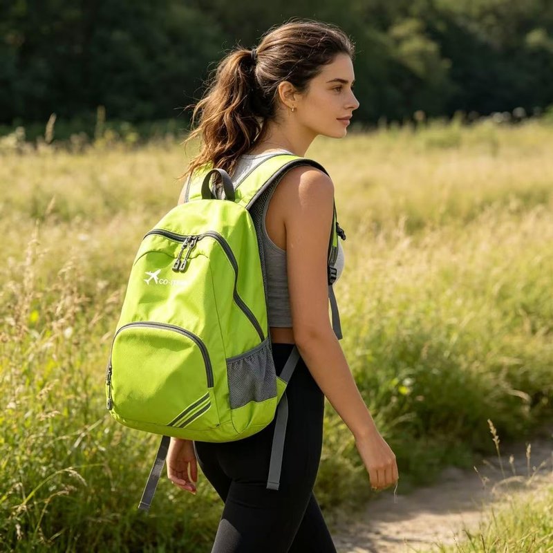 Geboldil Men's and women's waterproof backpack traveling backpack green