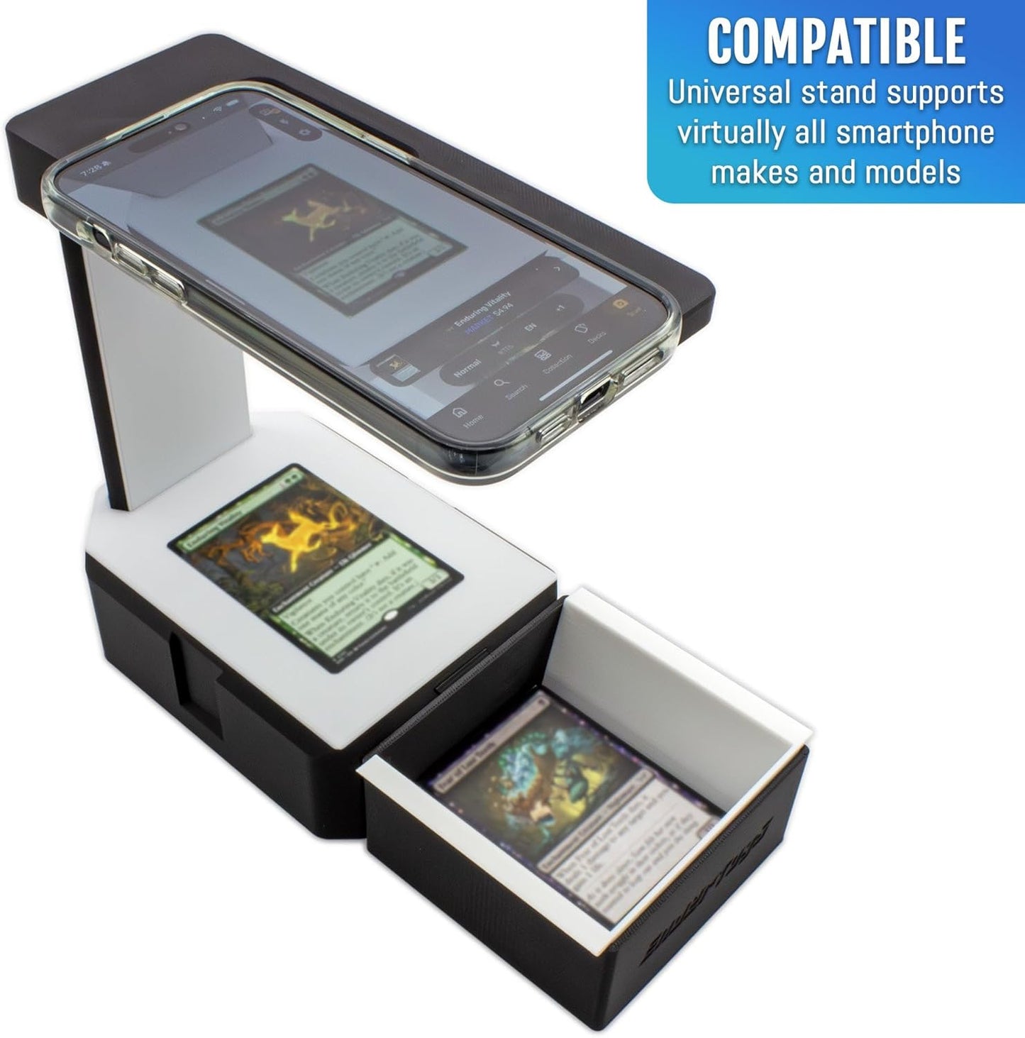 EnderToys Card Scanner TCG - Deluxe Scan Station for Sleeved & Unsleeved Cards | Fast Sorting