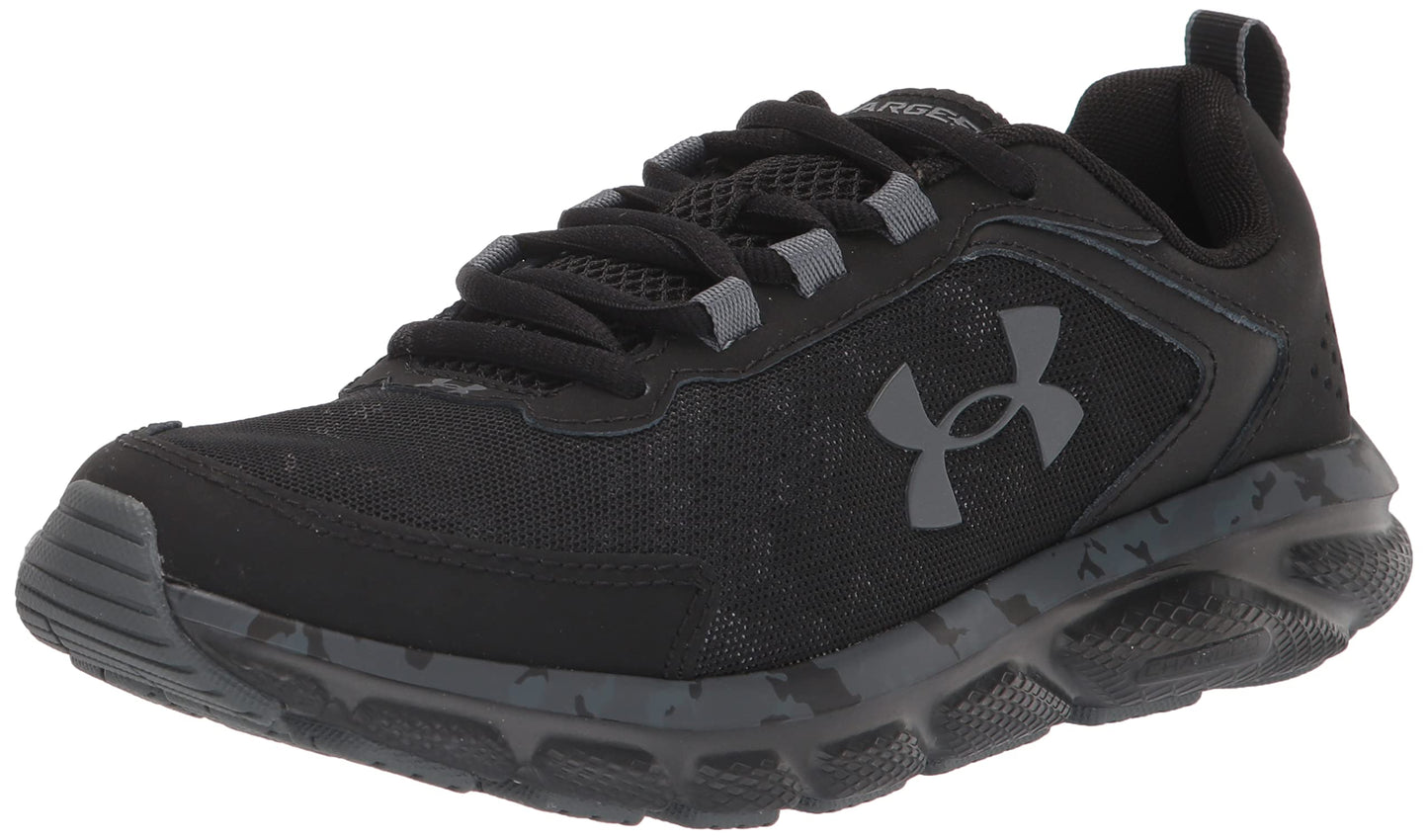 Under Armour Men's Charged Assert 9 Camo, Black/Black, 12.5 US