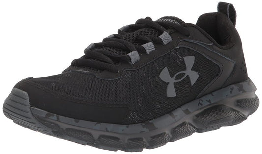 Under Armour Men's Charged Assert 9 Camo, Black/Black, 12.5 US