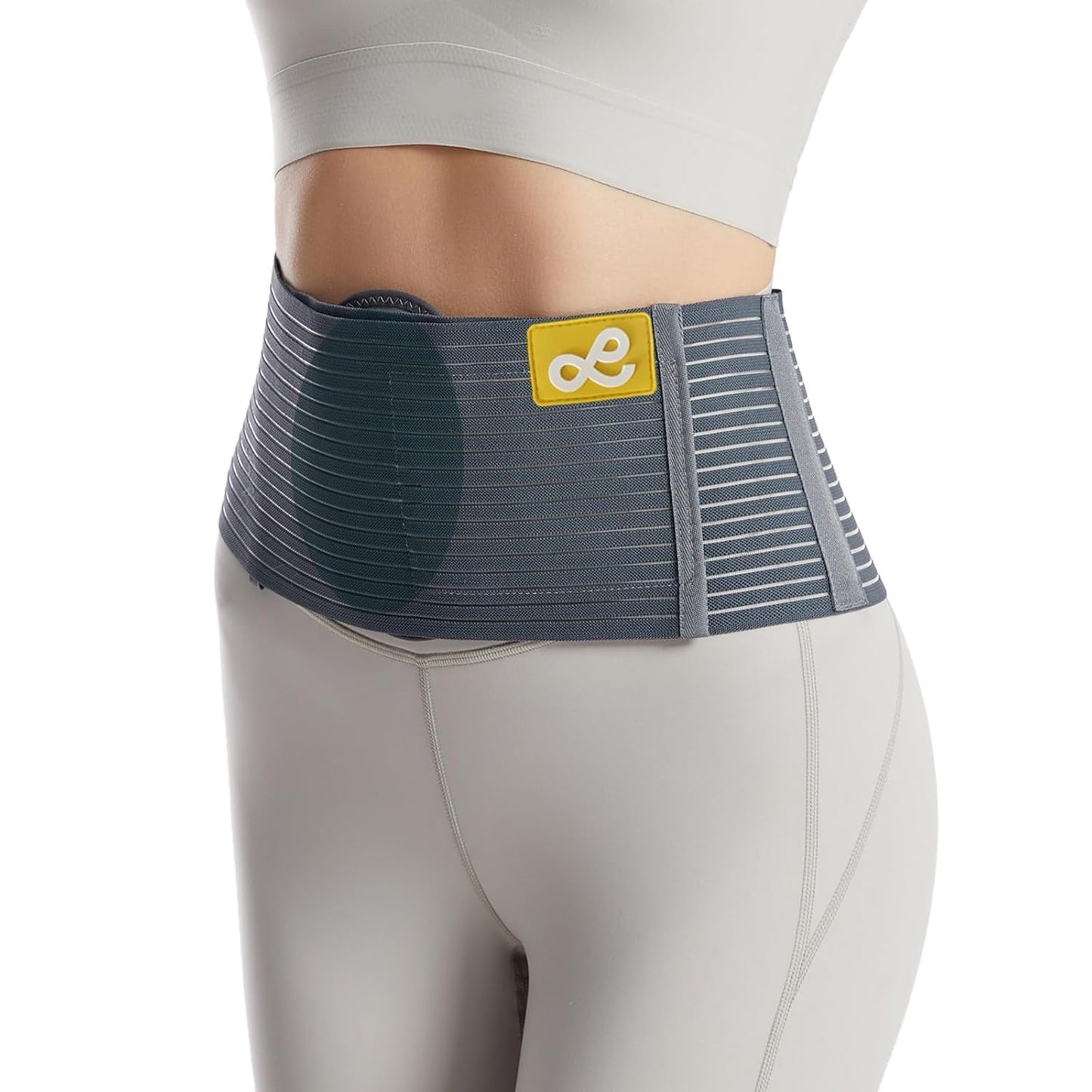 gagaiuco Umbilical Hernia Belt for Men and Women - Hernia Support for Men with 2 Compression Pad (inguinal, femoral, incisional) - Abdominal Binder Post Surgery and Postpartum （S/M）