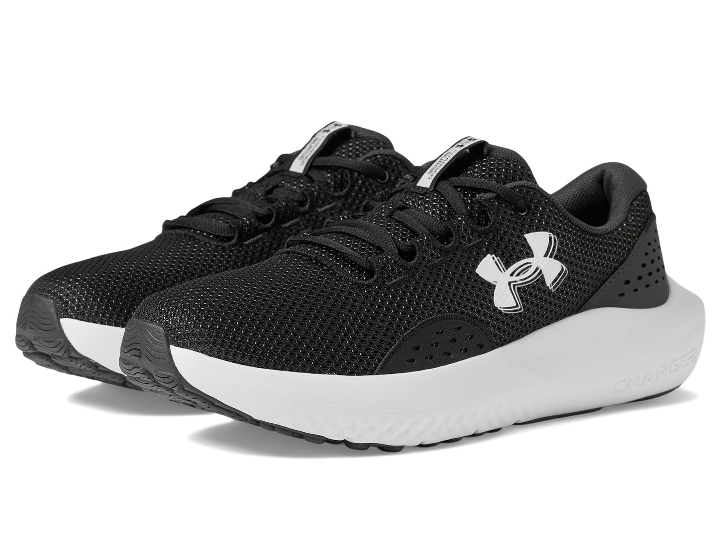 Under Armour Men's Surge 4, (002) Black/Anthracite/White, 15, US