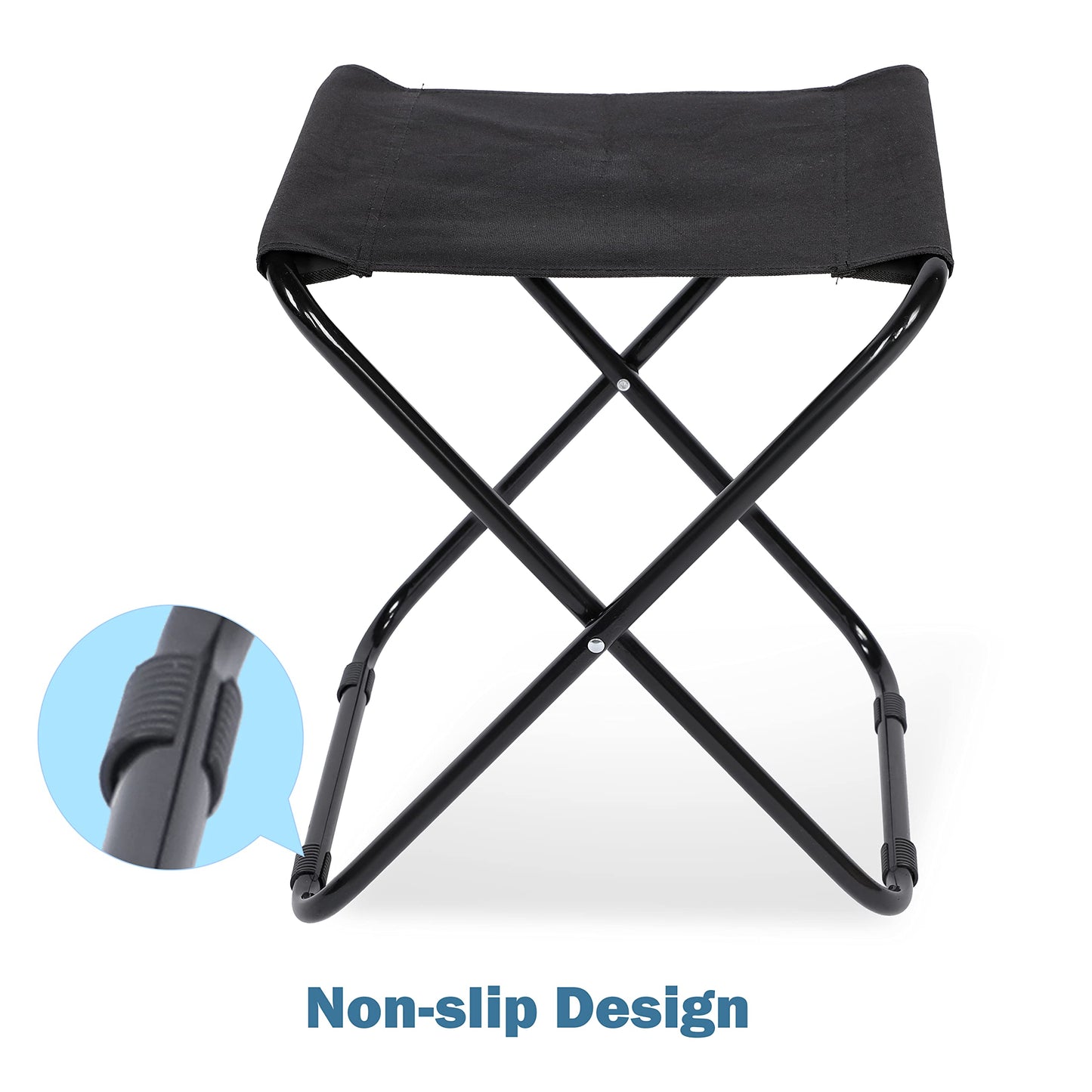 YSSOA Folding Camping Stool, Portable Collapsible Camp Stool, Folding Foot Rest for Lightweight Compact Chair, Foldable Footstool Ottoman for Outdoor Hiking Backpacking Fishing Picnic Barbecue BBQ