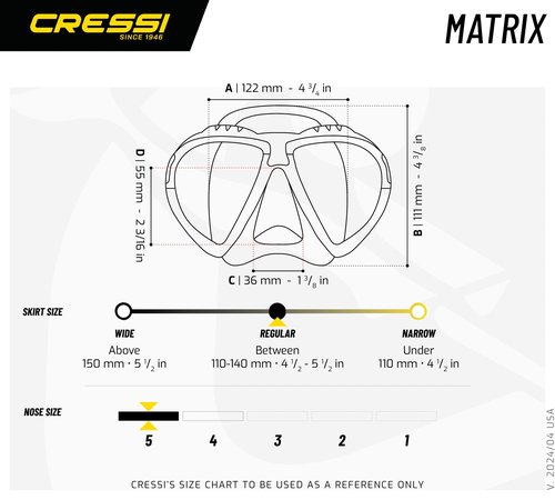 Cressi Matrix, Clear/Clear