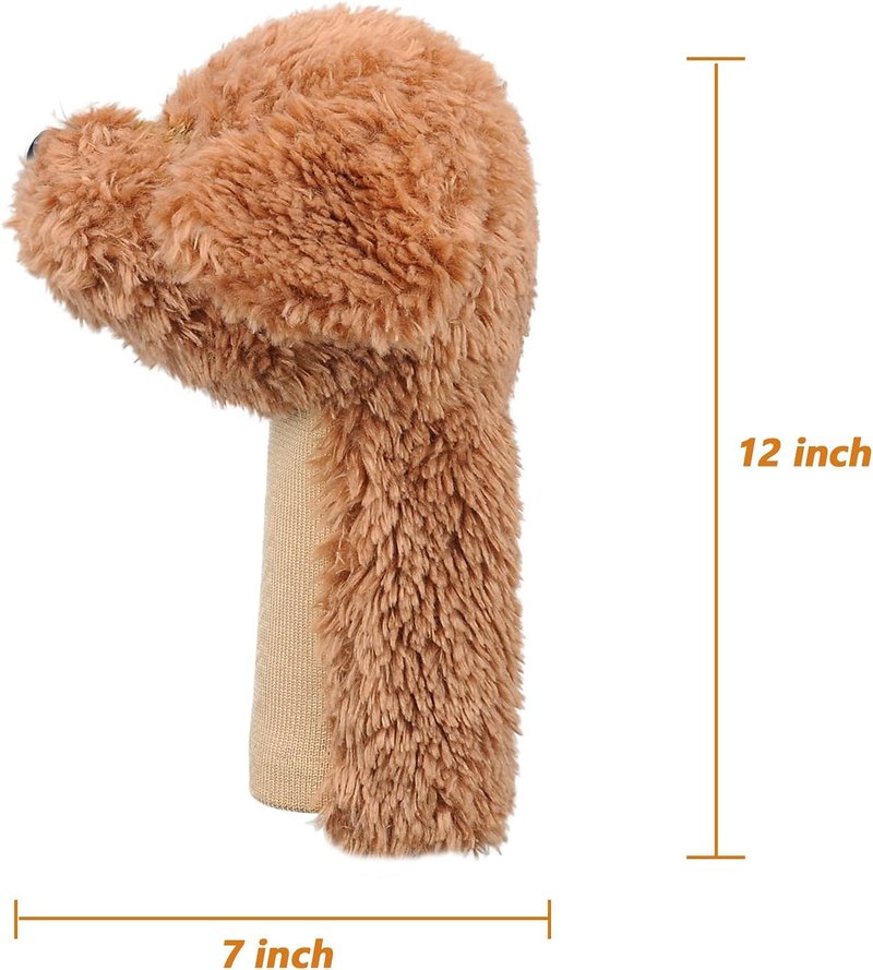 Bozily Dog Golf Club Head Covers, Driver and Fairway Wood Headcovers, Funny Animal Head Covers with Cute Doodle Design, Unique Gift for Golfers, Men, Women, Dad, Husband