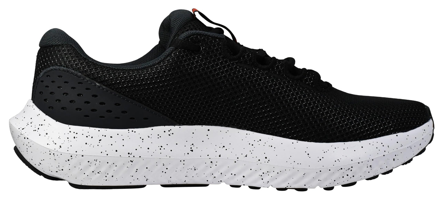 Under Armour Men's Charged Surge 4, (004) Black/Anthracite/Ares Red, 2.5, US