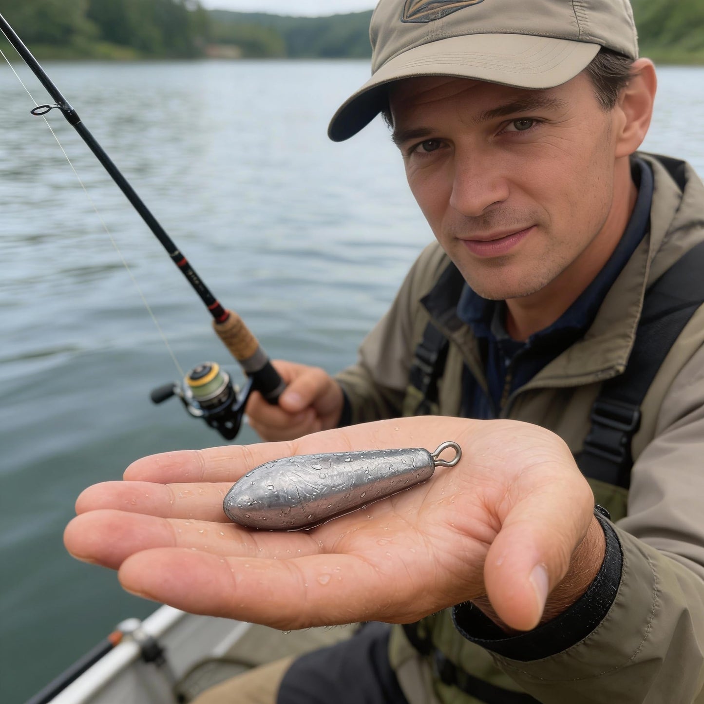TKHDBF Fishing Weights Sinkers, Teardrop Drop Shot Weights for Bass Fishing