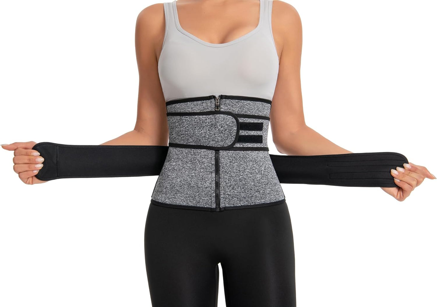 Women's Seamless Sweat Corset Body Shaper - Black Workout Waist Trainer for Enhanced Comfort