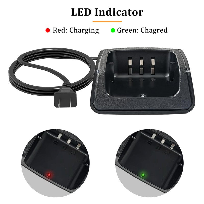 2 Pack BAOFENG UV-13 Pro Charger Base US Adapter for P15UV Radio Accessories DC8.4V for TYT UV88 UV99 Walkie Talkie UV-13 Pro V2