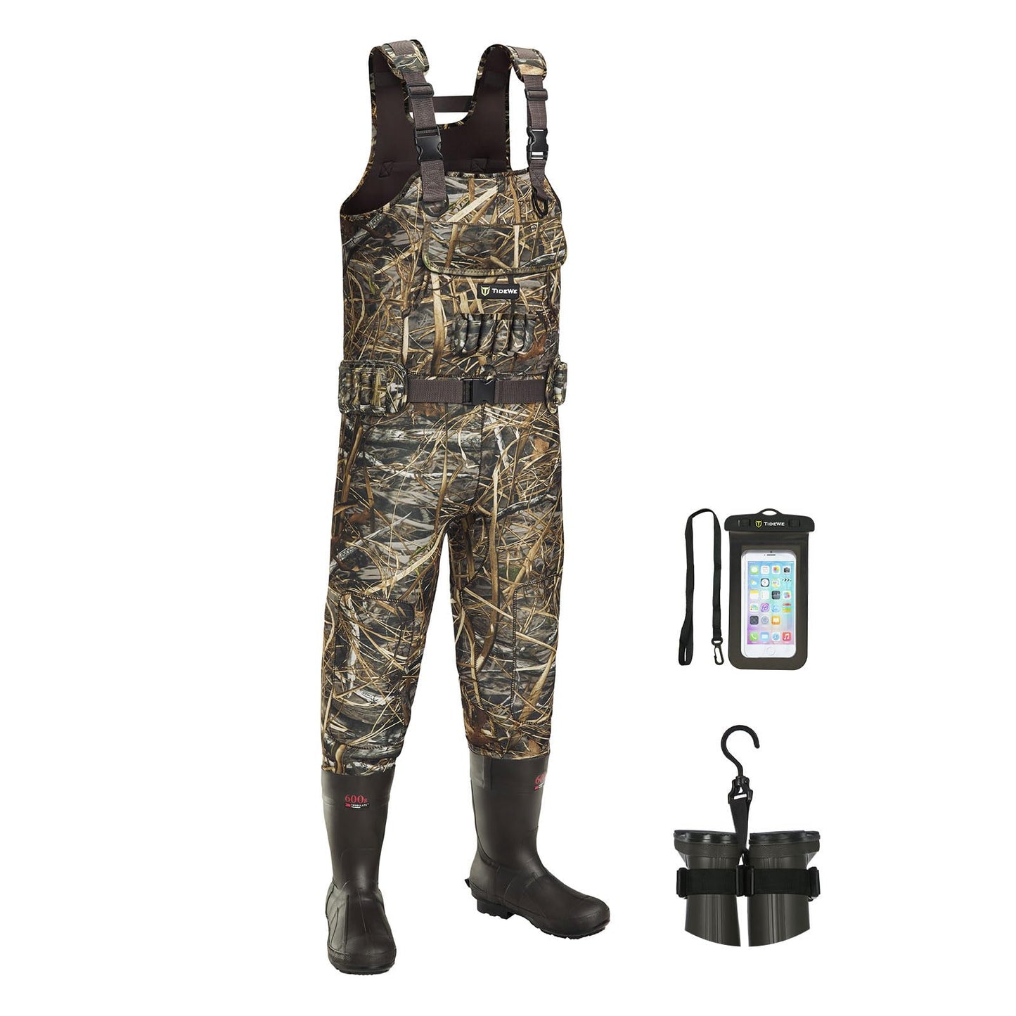 TIDEWE Chest Hunting Waders for Men, Waterproof Neoprene Waders 600G NE11