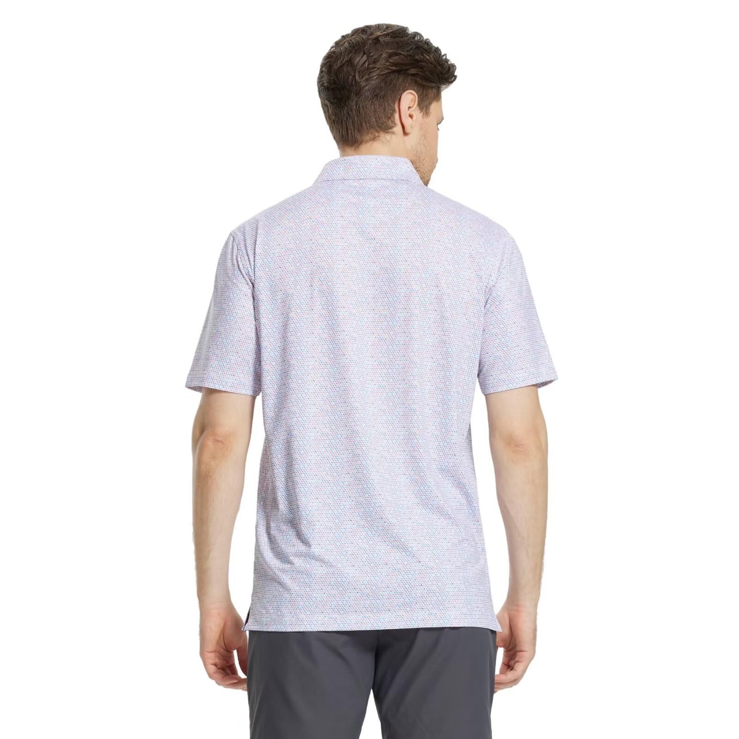 M MAELREG Golf Shirts for Men Dry Fit Print Patterns Performance Moisture Wicking Mens Polo Shirts Short Sleeve