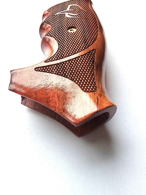 BMPL Hardwood Luxury Laser Grips Compatible with Taurus Medium/Large Frame.357 M44, 65, 66, 80, 82, 83, 96, 431, 441, 607, 608, 669 Revolver Handmade, Brown,Red