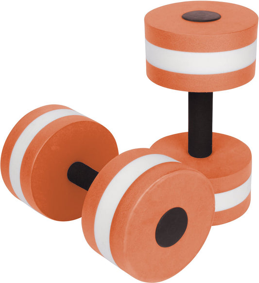 Trademark Innovations Lightweight Aquatic Exercise Dumbells - Set of 2 Foam - For Water Aerobics (Orange)