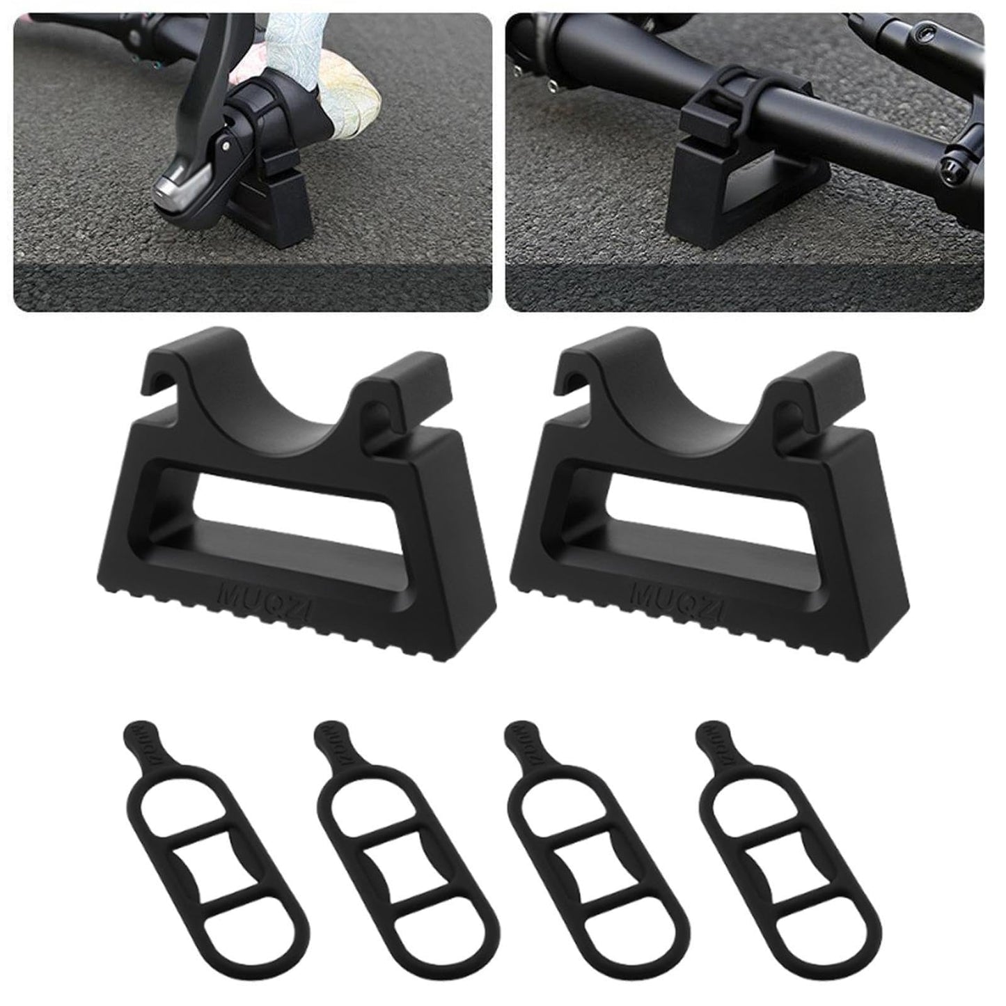 Colaxi 1 Pair Bike Handlebar Stand, Bike Handlebar Bracket Mount Holder, Lightweight Bike Repair Stand, Bicycle Handlebar Clamp fit for 29~34mm Grips