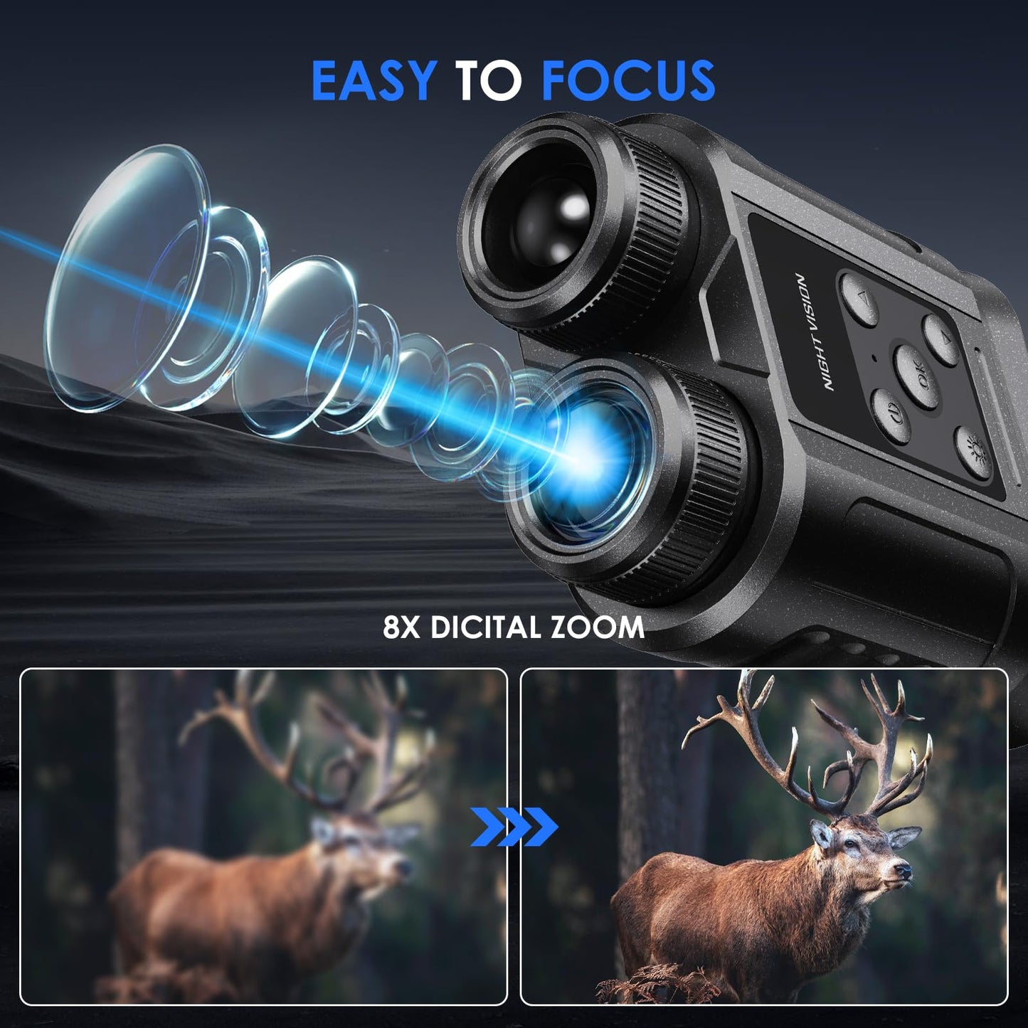 Tizycod Gifts for Men & Teens Night Vision Goggles, Night Vision Binoculars