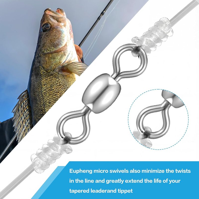 Stainless Steel Fishing Leader Wire - 26 ft 1.0mm 130lb with 60 Swivels & 140 Crimp Sleeves | Freshwater & Saltwater Gear