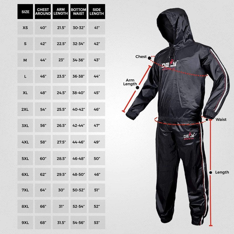 DEFY Heavy Duty Sauna Suit - Full Body Weight Loss Hoodie for Men & Women | Anti-Rip Gym Workout Gear