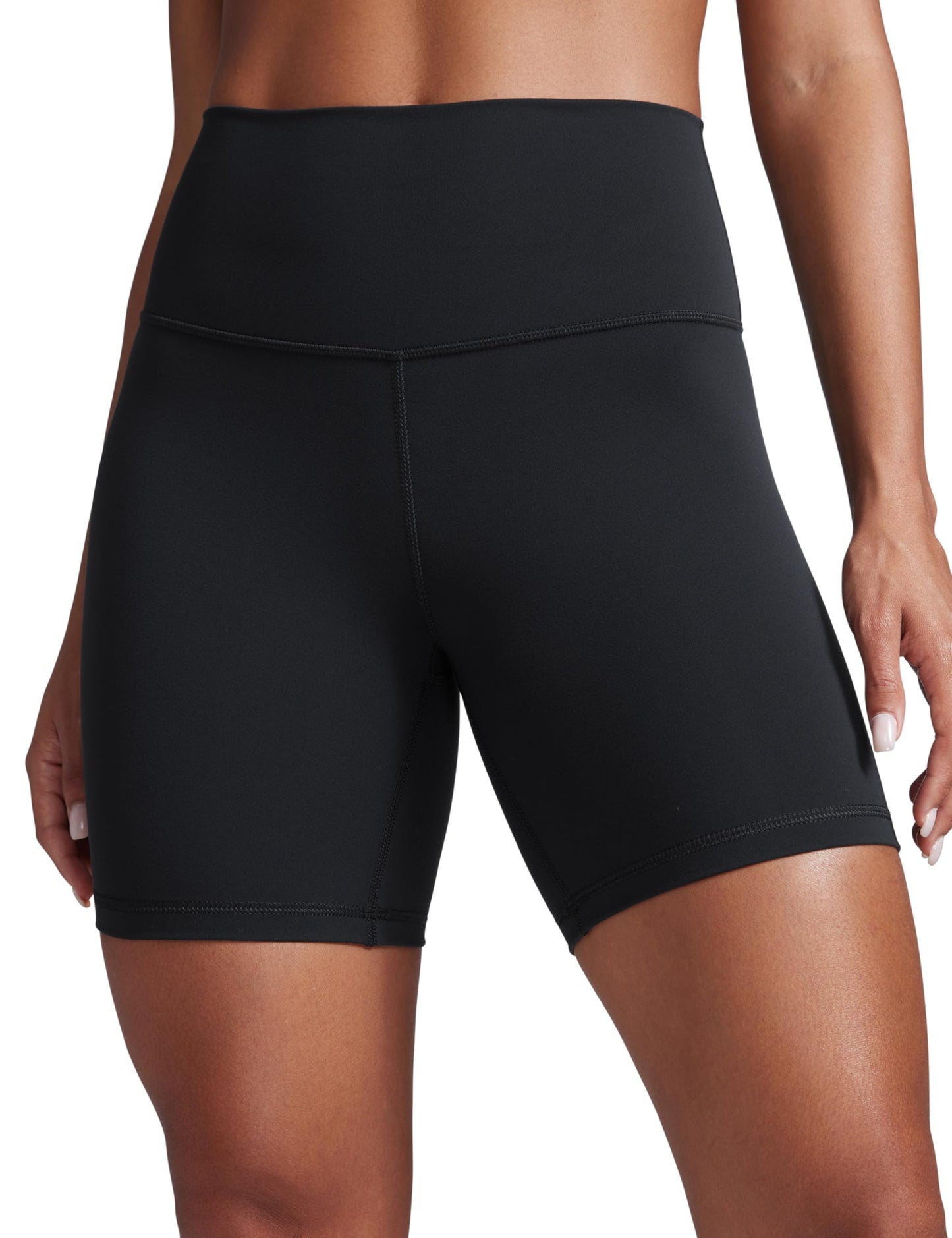 CRZ YOGA Butterbreeze Athletic Biker Shorts 6'' - High Waisted Workout Gym Volleyball Running Yoga Tummy Control Womens Black X-Large