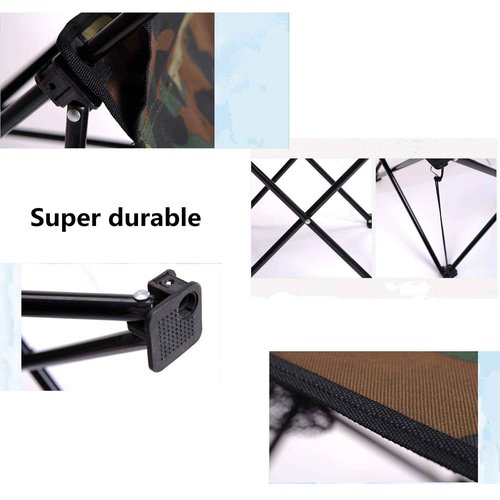 HUAWELL Lightweight Camping Chair 5-Pack Folding Portable Seat Stool with Shoulder Strap, Perfect for Outdoor Traveling Camping Picnic Fishing (Camouflage 5 Piece Set)