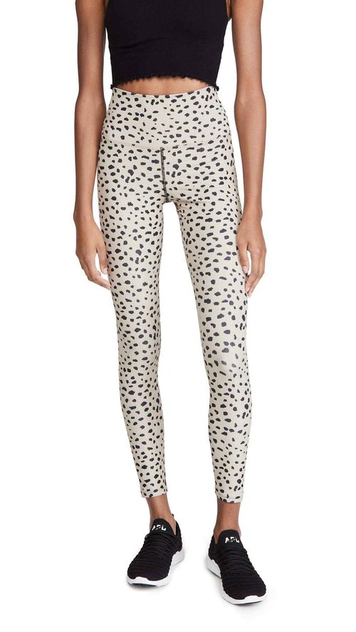 Beach Riot Ribbed Ayla Leggings Taupe Spot XL 25