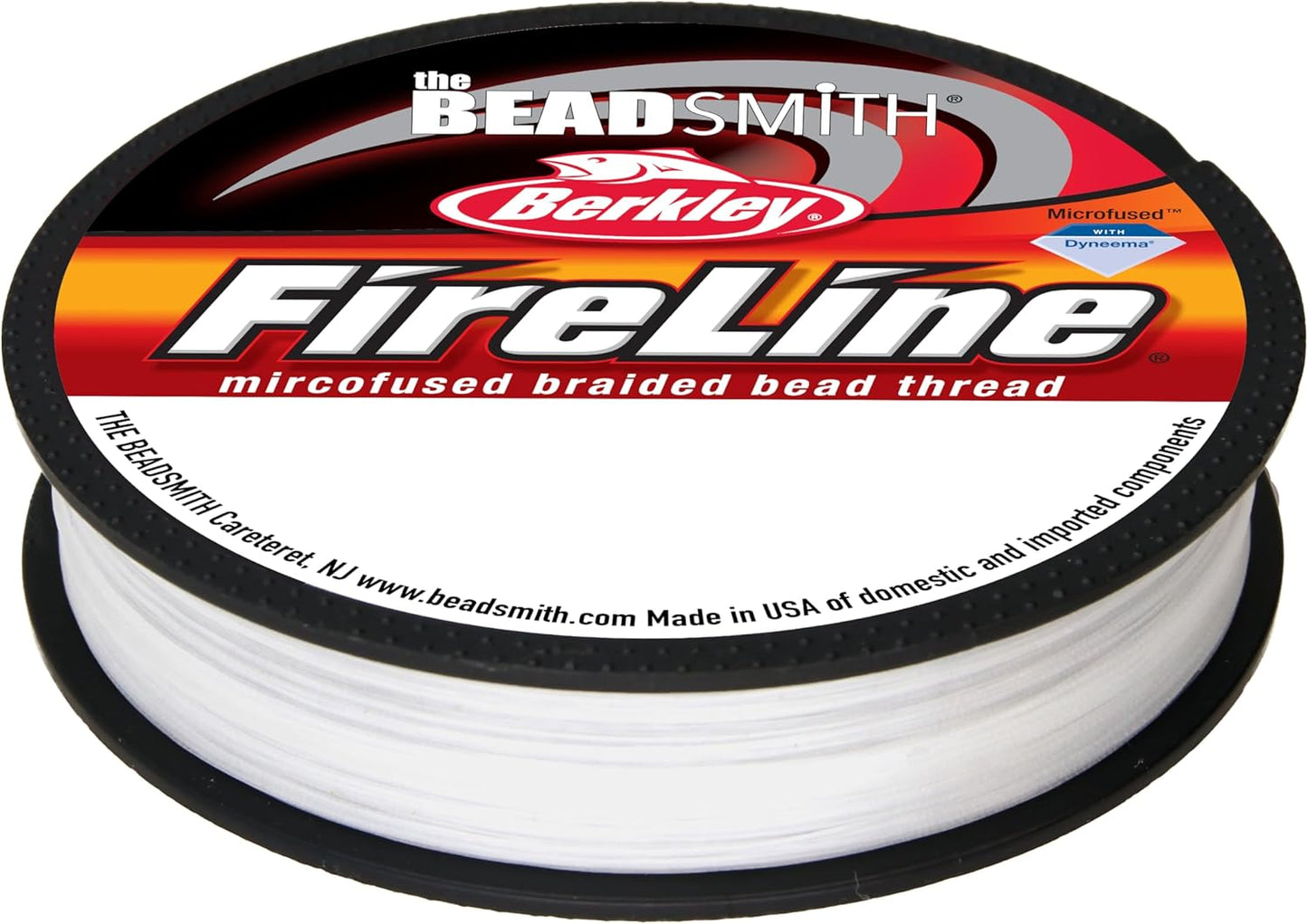 Beadsmith Fireline - Micro-Fused Braided Thread - 4lb Test, .005” Diameter, 50 Yards, Crystal Color | Strong Jewelry Making String