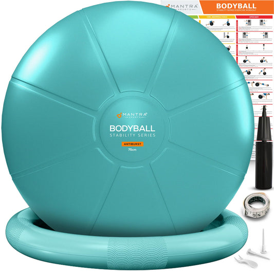 Yoga Ball Chair Exercise Ball Chair for Office with Base, Yoga Ball for Pregnancy Ball Stability Ball & Birth Ball for Labor, Swiss Ball Gym Ball for Exercising, Workout Ball Fitness Ball for Desk