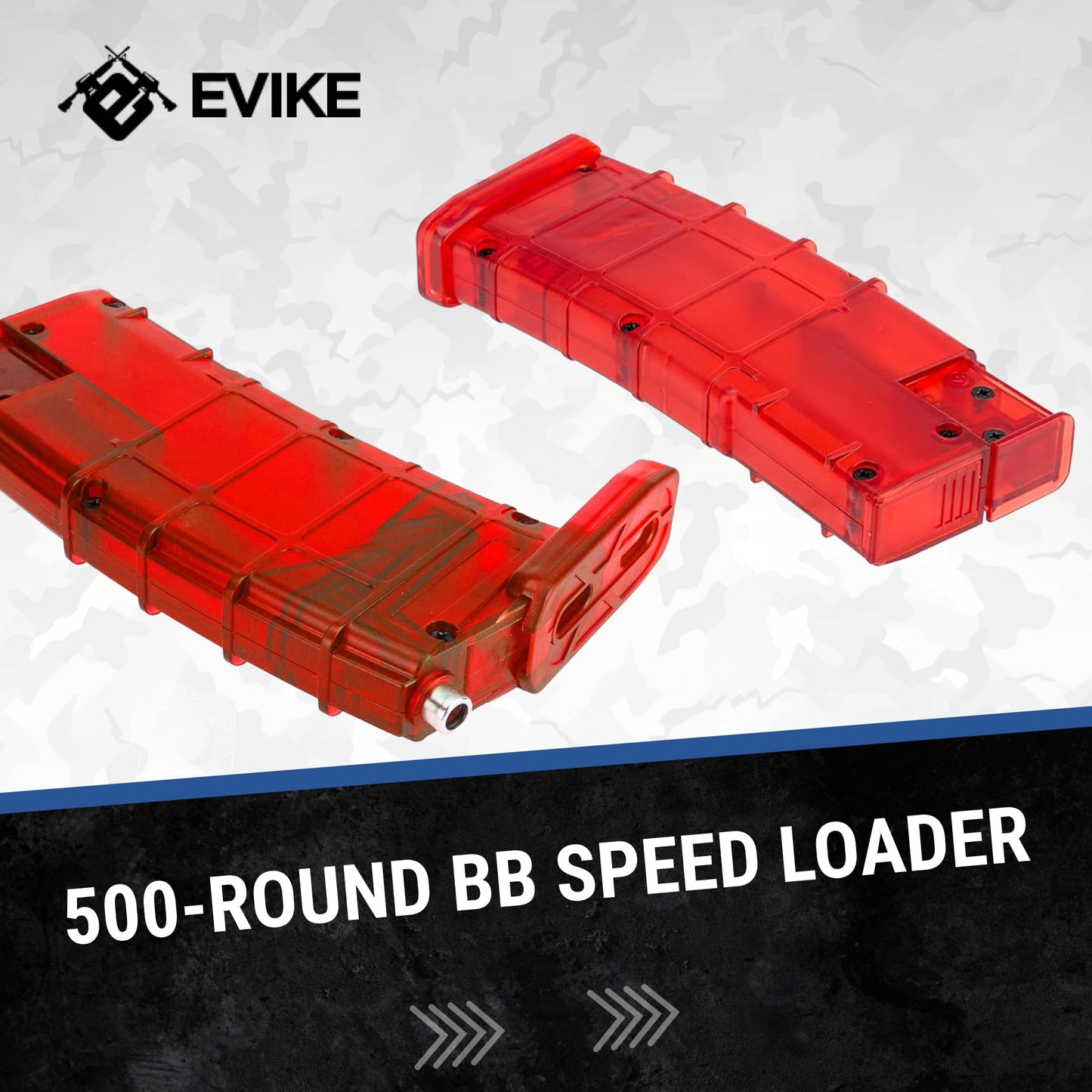 Evike Airsoft - 6mmProShop 500rd Airsoft Universal BB Speed Loader (Color: Large ~500rds / Barrett Special Edition Red)