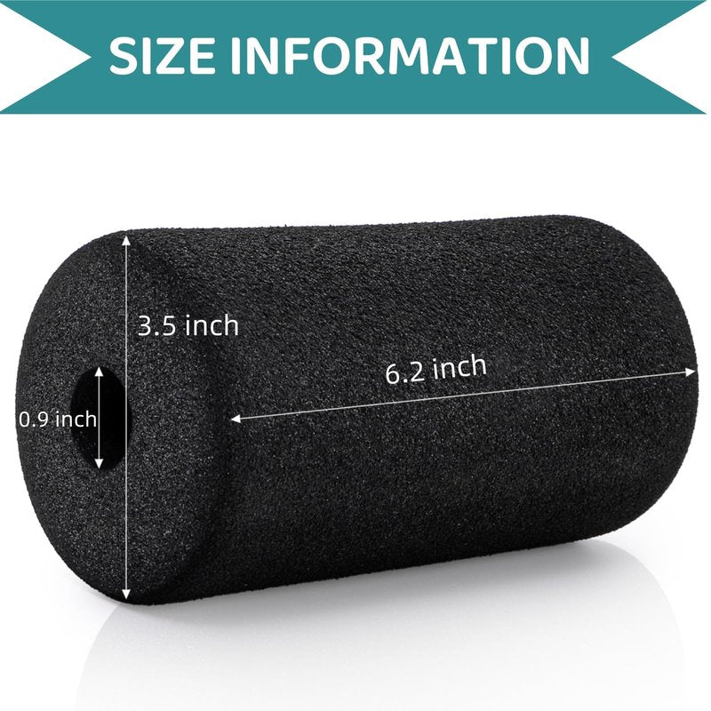 WRINGKIT 8 Pack Foot Foam Pads Rollers, Machine Leg Foam Roller, Fits 1" Tube, Buffer Tube Cover, Roller Pad for Leg Extension Weight Bench Inversion Gym Equipment Replacement