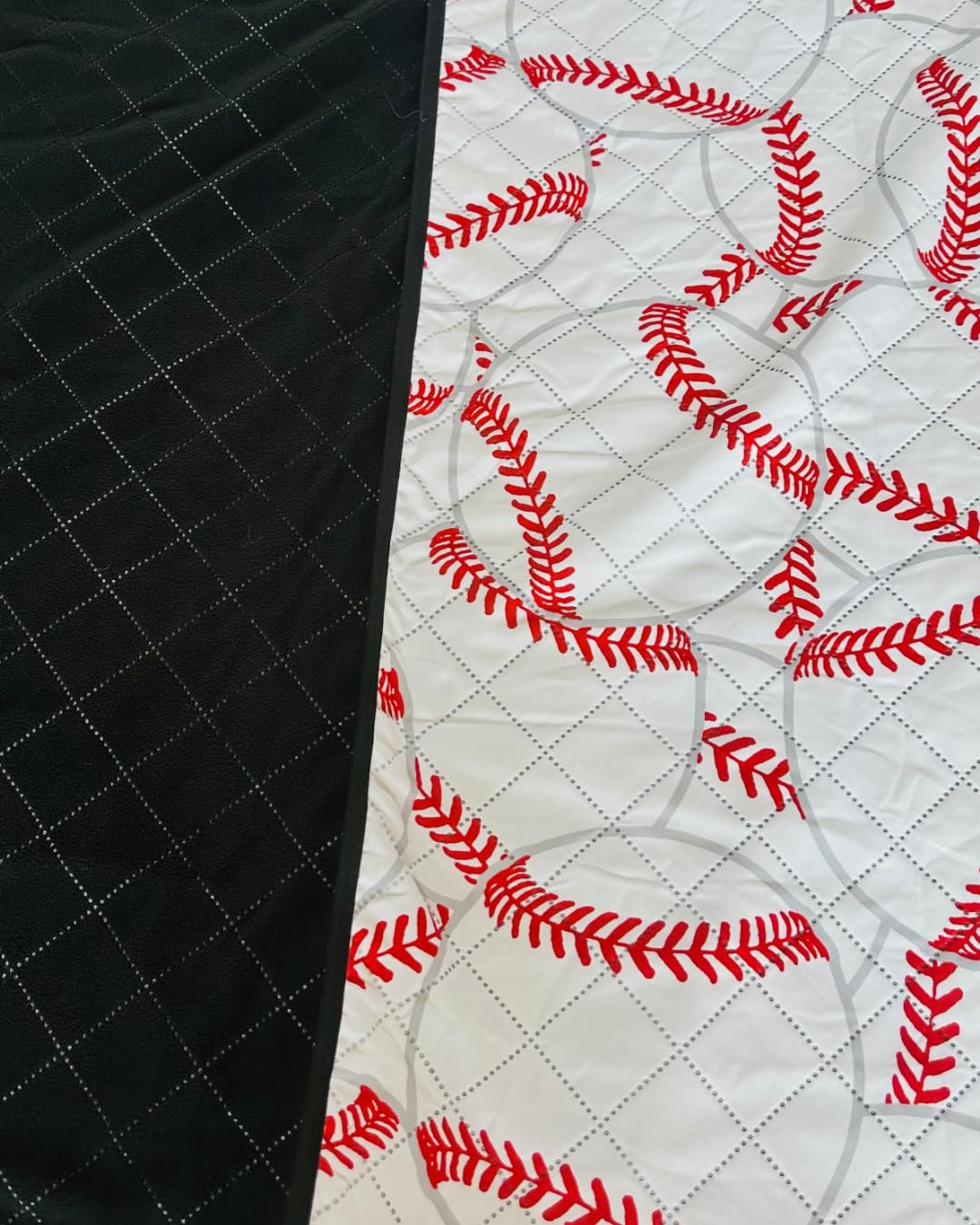 SEM LIFE Baseball Outdoor Stadium Blanket, Picnic Mat, X-Large 80 x 60 Inches, Reversible, Soft Fleece Lined, Baseball Games, Tournaments, Picnics, Gifts