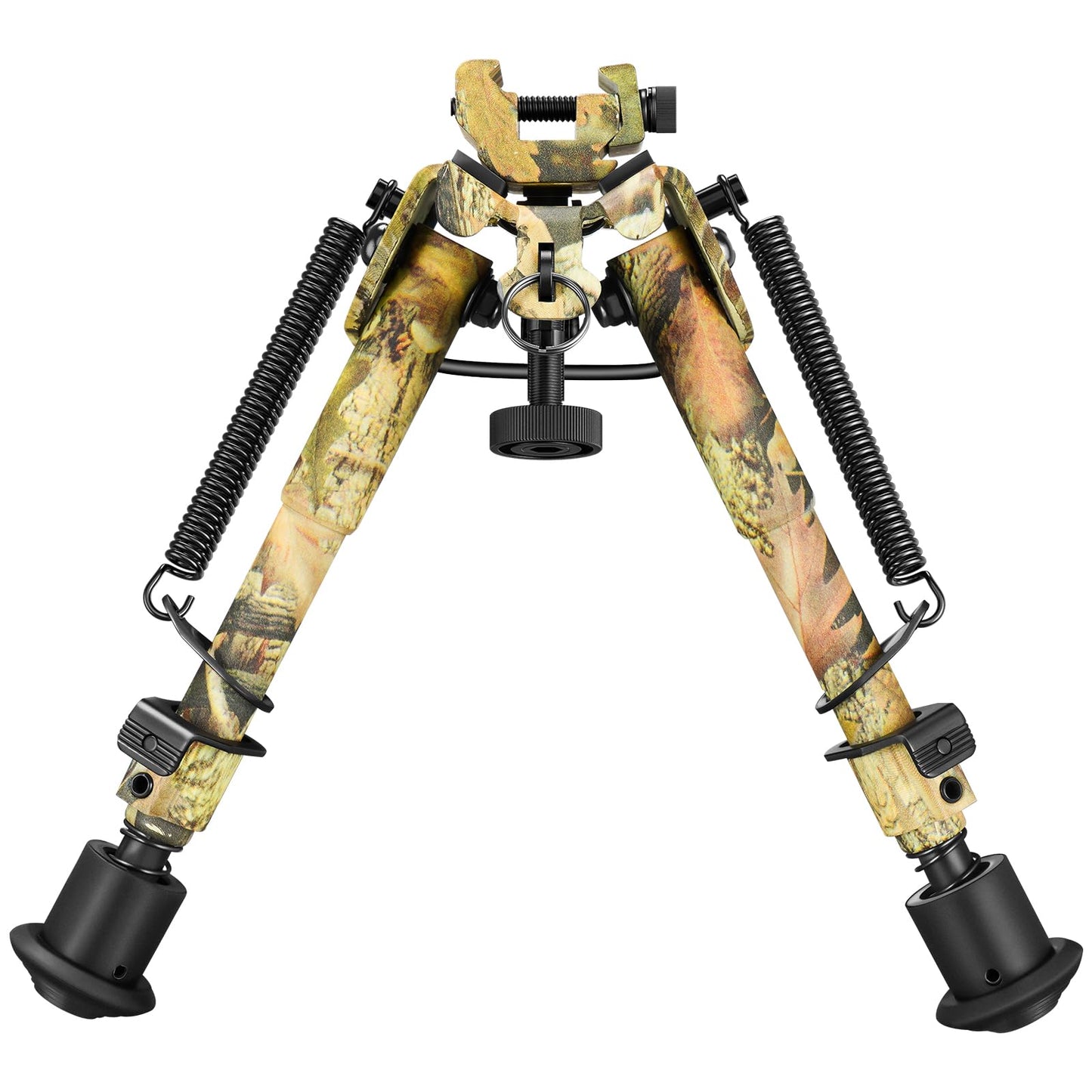 CVLIFE 6-9 Inches Picatinny Bipod Adjustable Spring Return with Picatinny Adapter (Camo, 6''-9'')