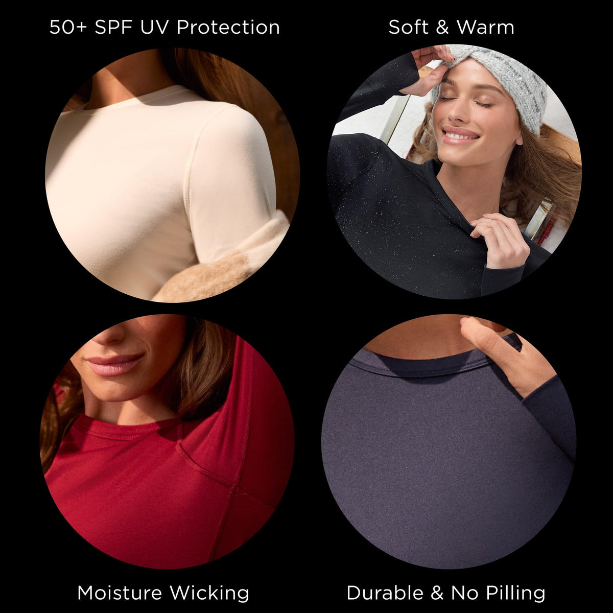 Cuddl Duds Womens Heavyweight Fleece 2 Piece Long Sleeve Thermal Underwear Set – Shirt & Leggings Base Layer for Cold Weather – Winter Clothing Long Johns Lounge Sets for Women, Chocolate Brown, S
