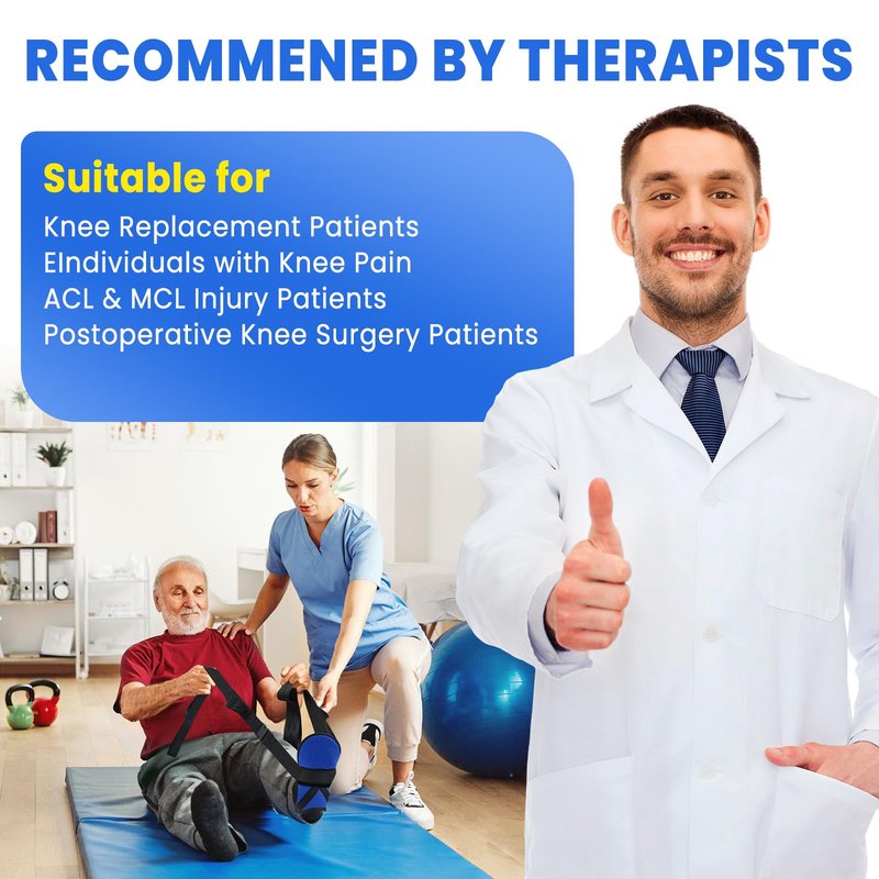 JNATER Knee Replacement Recovery Aids - Must Have Hip/Knee Surgery Recovery Equipment, Knee Rehabilitation Equipment for ACL PCL MCL Knee Surgery, Improve Mobility and Flexibility for Knee Pain
