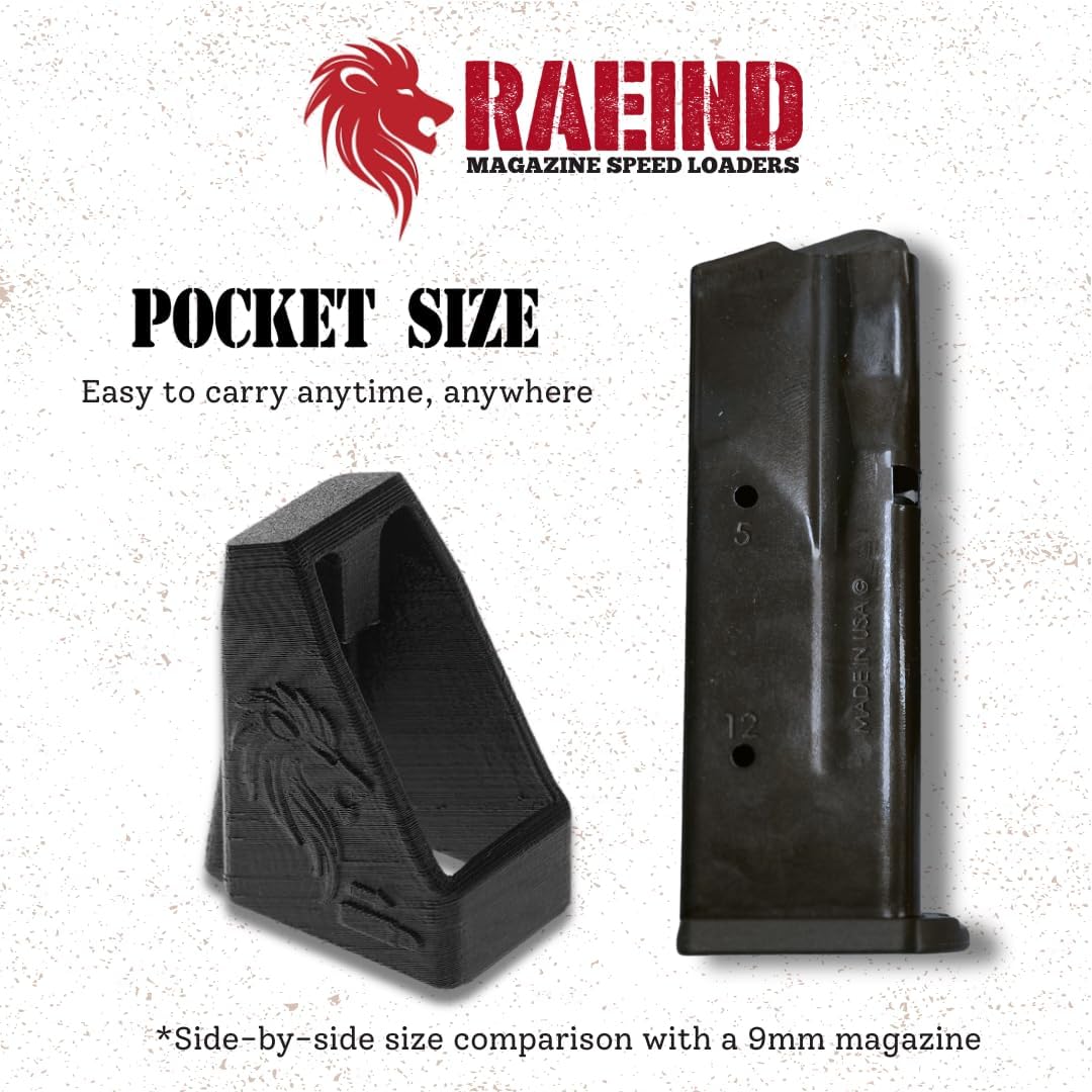 RAEIND Magazine Speed Loader for Beretta APX 9MM | Fast Loading for Combat, Carry & Full Size Magazines
