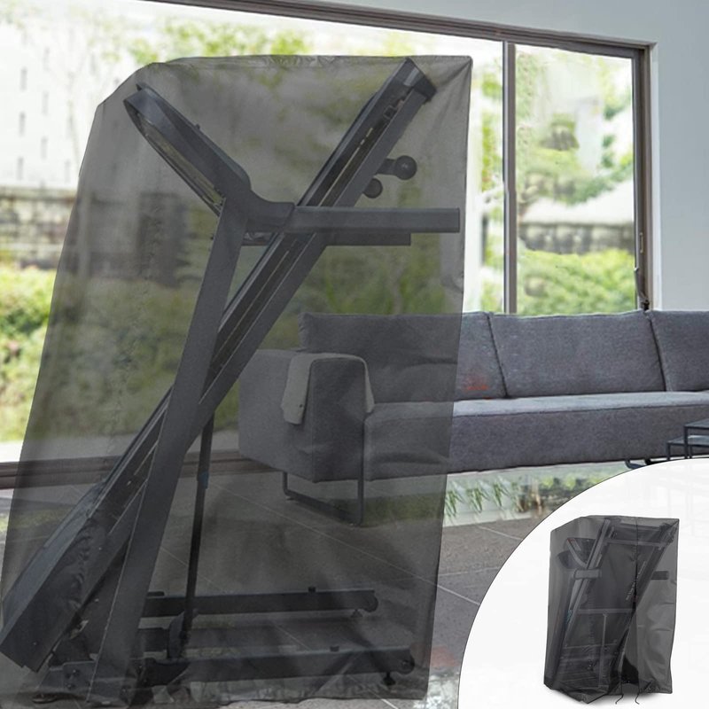 Iptienda Treadmill Cover, Folding Treadmill Covers Waterproof for Foldable Running Machine Indoor Outdoor, 46"L x 38"W x 66"H