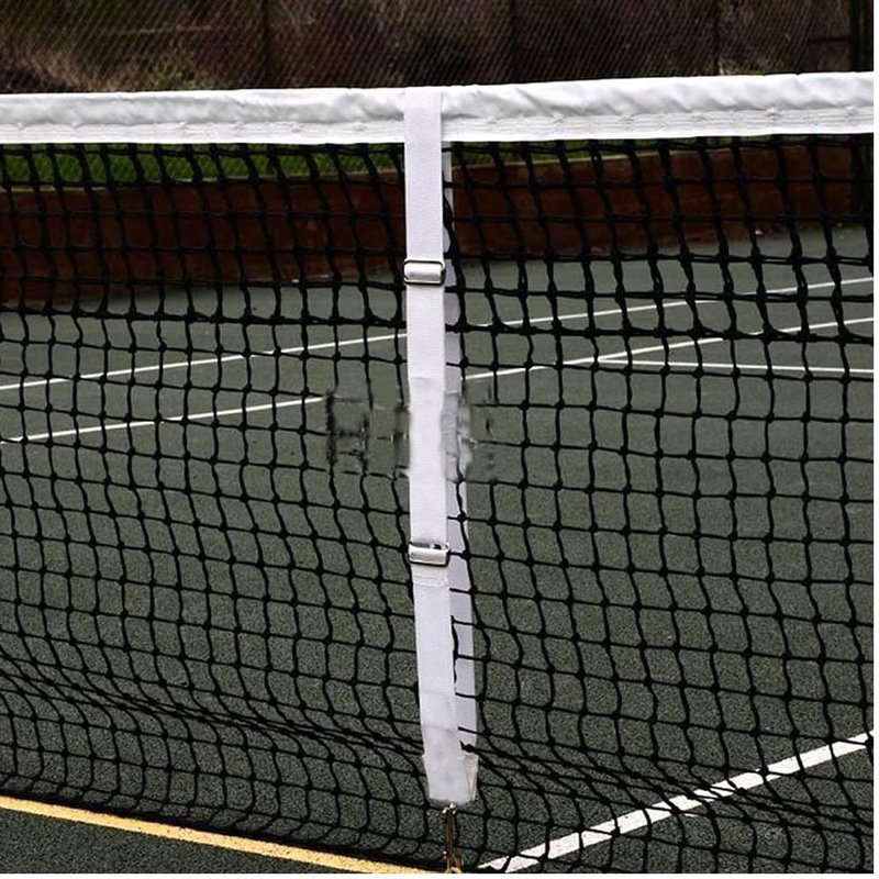 Gloperti Tennis Net Center Strap - Regulation Nylon Net Adjuster with Metal Hook for Public Court