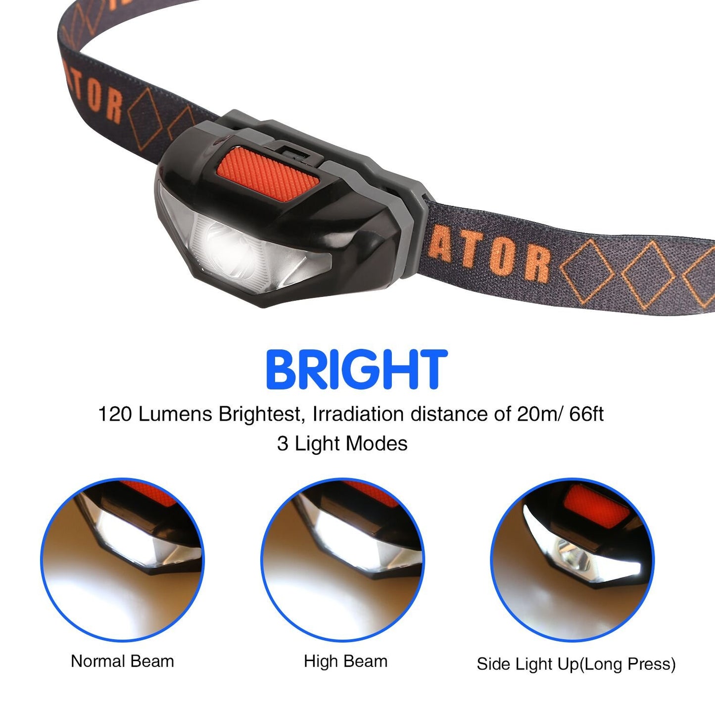 COSOOS 2 LED Headlamps Flashlights with Portable Cases, 1.6oz Mini Bright Running Headlamp, Waterproof Head Lamps, Small Headlights for Adults, Kids, Camping, Hiking, Night Reading (NO AA Battery)