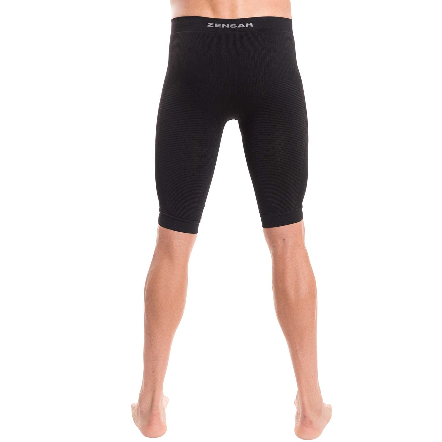 Zensah Recovery Compression Short - Hamstring Support, Compression Shorts for Running, Athletic Compression Short, Black, X-Small/Small