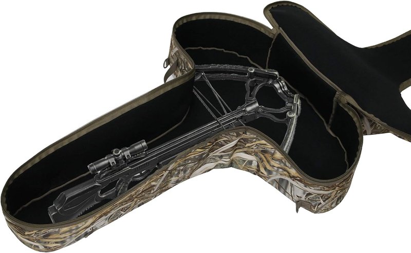 Soft Crossbow Case - Camo Padded Archery Bow Carrier Bag with Backpack Straps for Outdoor Use