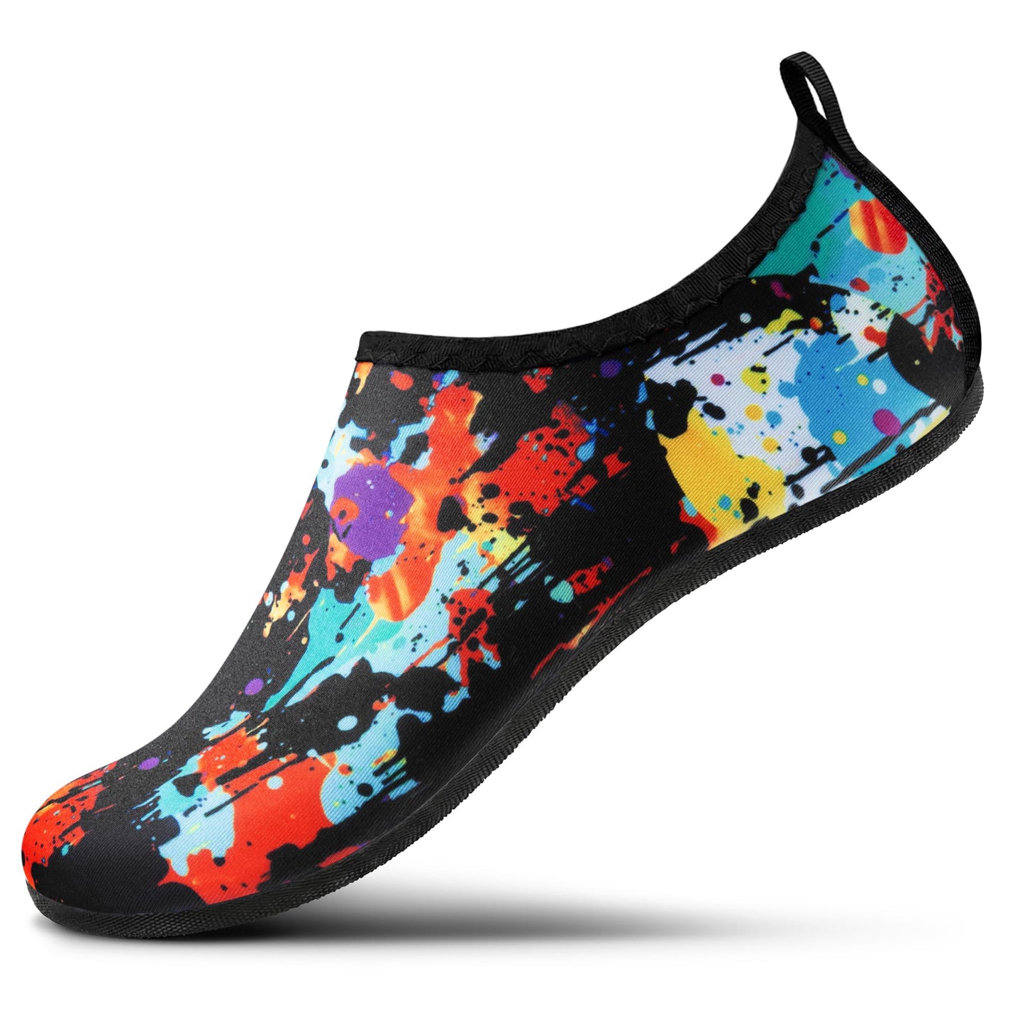 SEEKWAY Water Shoes Women Men Adult Quick-Dry Aqua Socks Barefoot Non Slip for Beach Swim River Pool Lake surf Black Size SK002