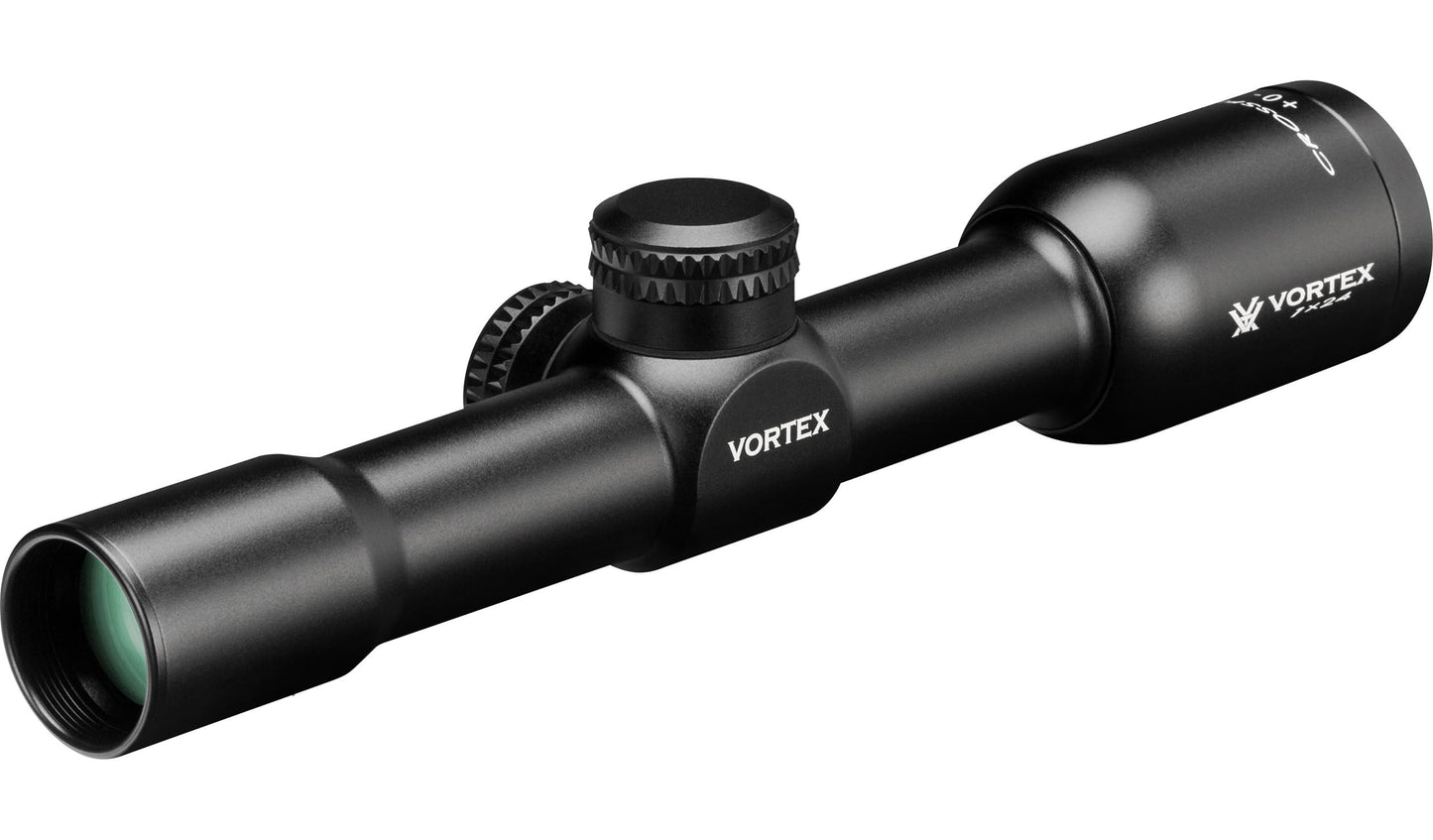 Vortex Optics CF2-31001 Crossfire II Second Focal Plane, 1-inch Tube Riflescope - V-Plex Reticle, Black, 2-7" x 32"