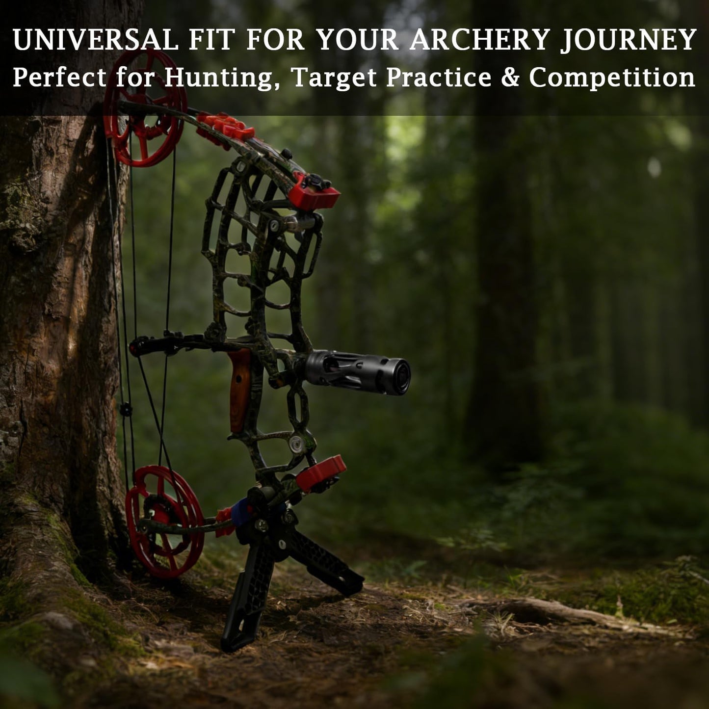 Three Archers Compound Bow Stabilizer - CNC Machined Vibration Dampener for Archery & Hunting | Aluminum for Noise Reduction & Accuracy