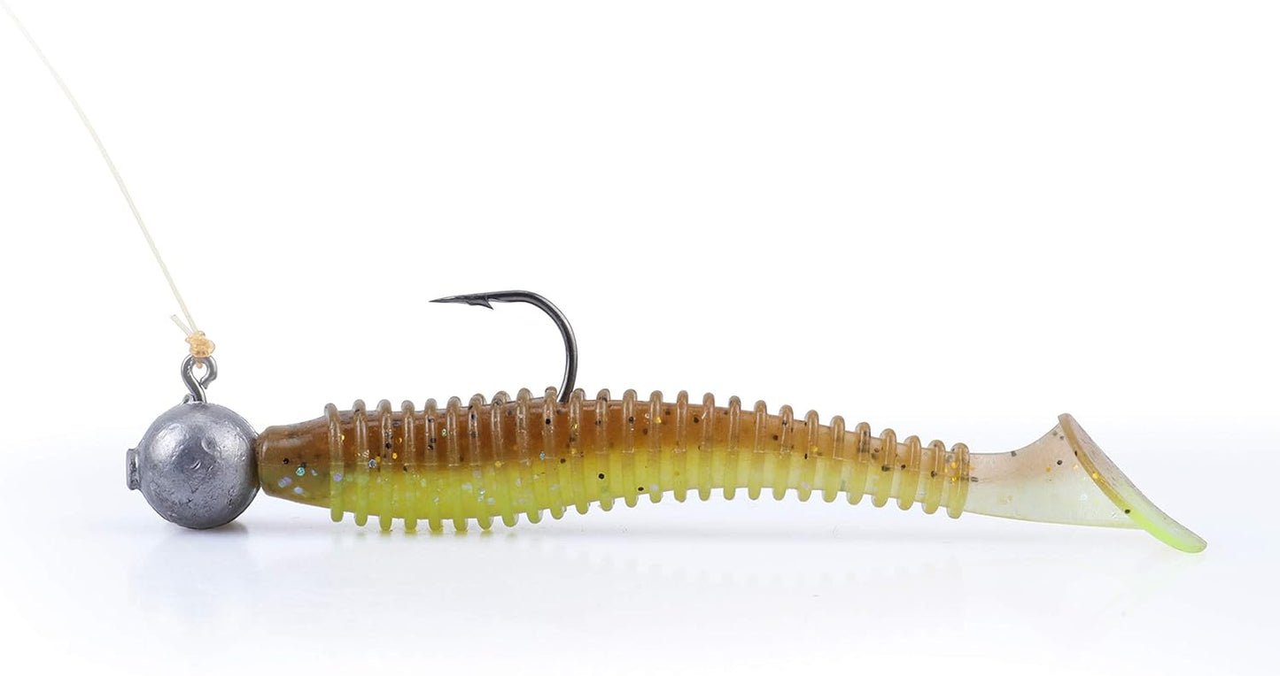 RUNCL Paddle Tail Swimbaits - Soft Lures for Trout, Crappie & Bass | 10/20/30/40 PCS, 2-5 Inch Durable Plastic