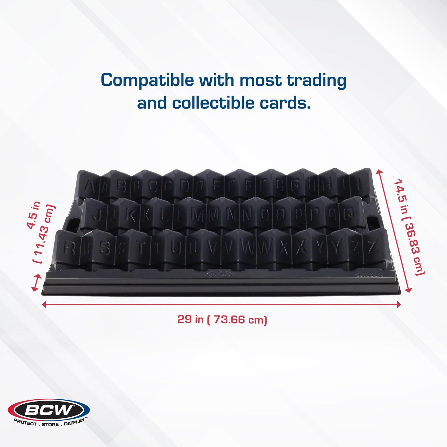 BCW SafeSort Card Sorting Tray – Organizer for Baseball, Trading, TCG, Deck, Game, and Collection Display