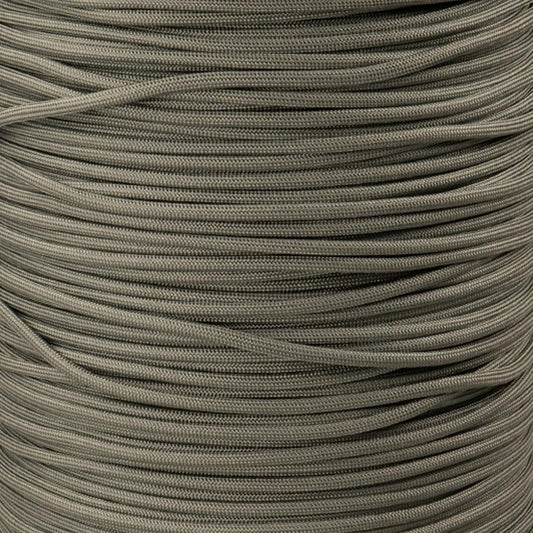 Solid Color 550lb Paracord - 7 Strand Type III Nylon Cord for Indoor & Outdoor Use | Steel Gray (100 ft)