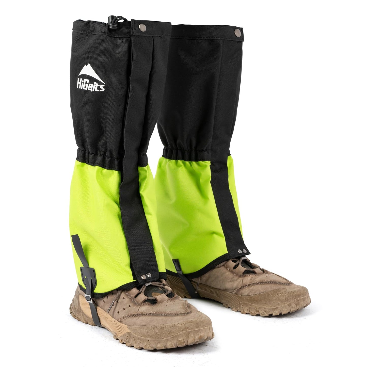 Waterproof Leg Gaiters for Men and Women Adjustable Snow Boot Gaiters for Hiking in Hunting Sand and Mud Mountain Climbing or Snowshoeing (Green M)